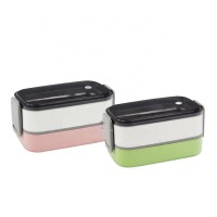 Stainless steel 2 tiers lunch boxes HC-02916