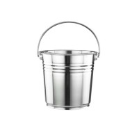 Hot selling good quality home goods stainless steel water metal buckets with handle