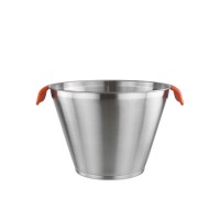 Good quality hotel bar used stainless steel round metal bucket colored metal buckets with handle