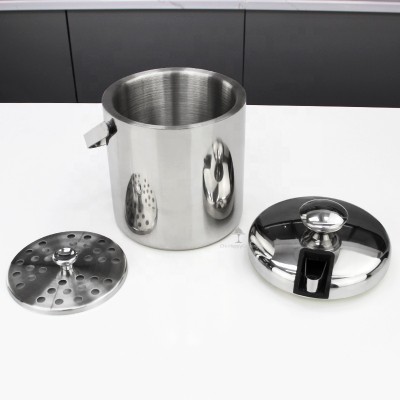 Stainless steel wine beer ice buckets with lid HC-02619