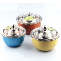 304 colorful stainless steel India vacuum soup pot for keep your food hot