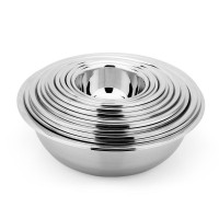 Multi size stainless steel 410 mixing bowl cheap magnetic  bowl