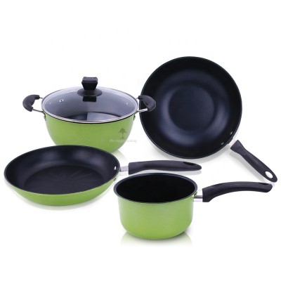 New products of 2020 Carbon steel cooking  pot ware non stick cookware set