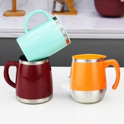 Stainless Steel Travel Coffee Mug with Handle HC-03410